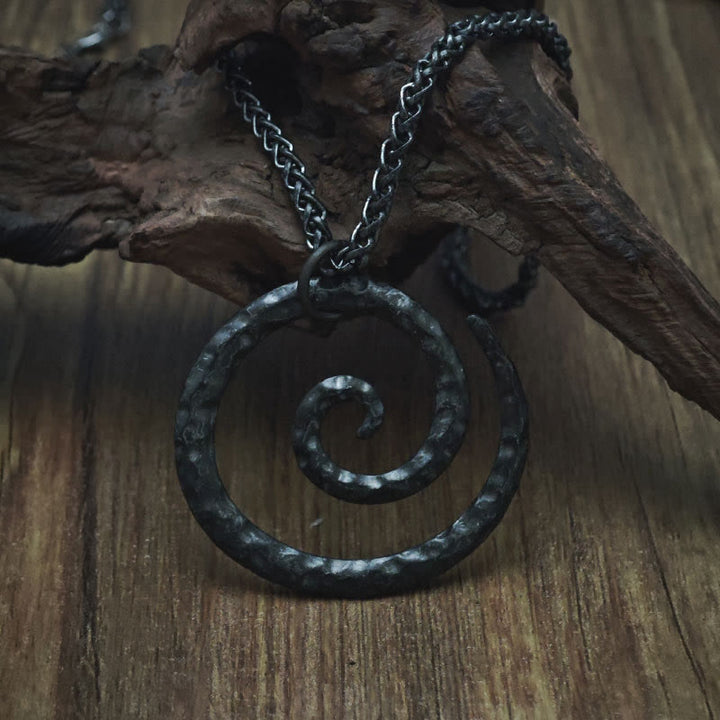 WorldNorse Einzigartige Spiralwirbel-Halskette