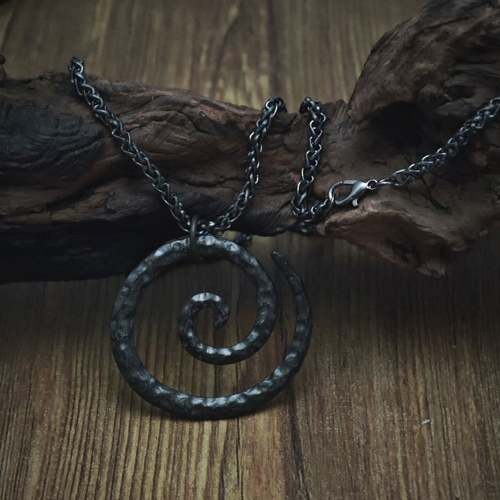 WorldNorse Einzigartige Spiralwirbel-Halskette