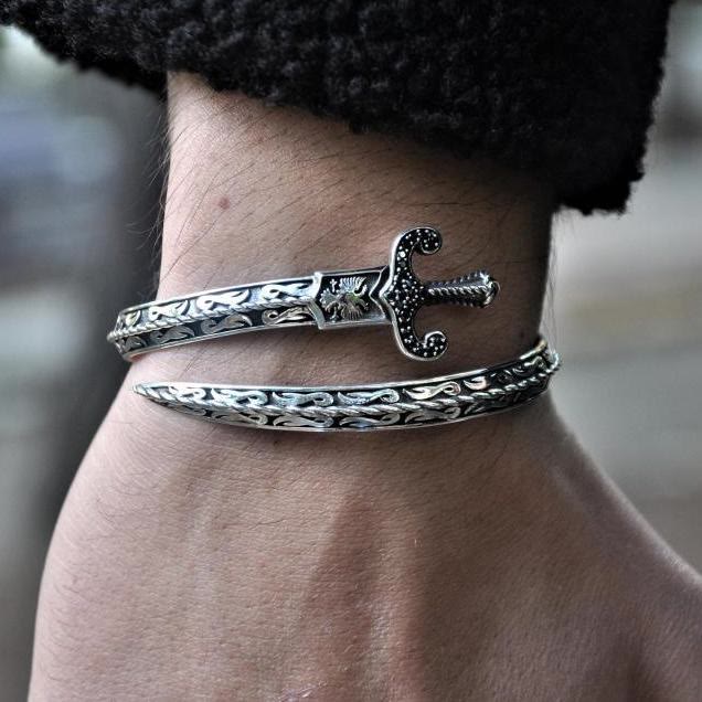 WorldNorse Retro Schwert Edelstahl Armband