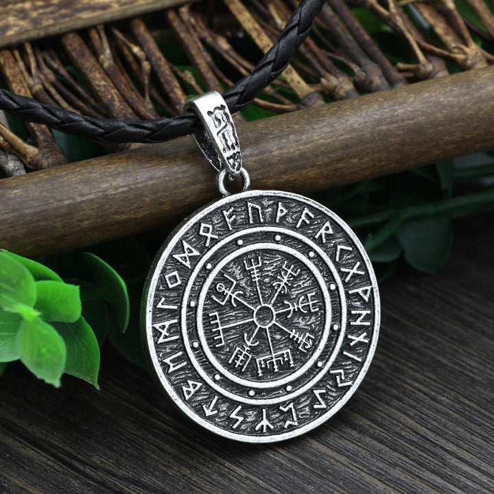 WorldNorse Vegvisir Rune Runde Halskette