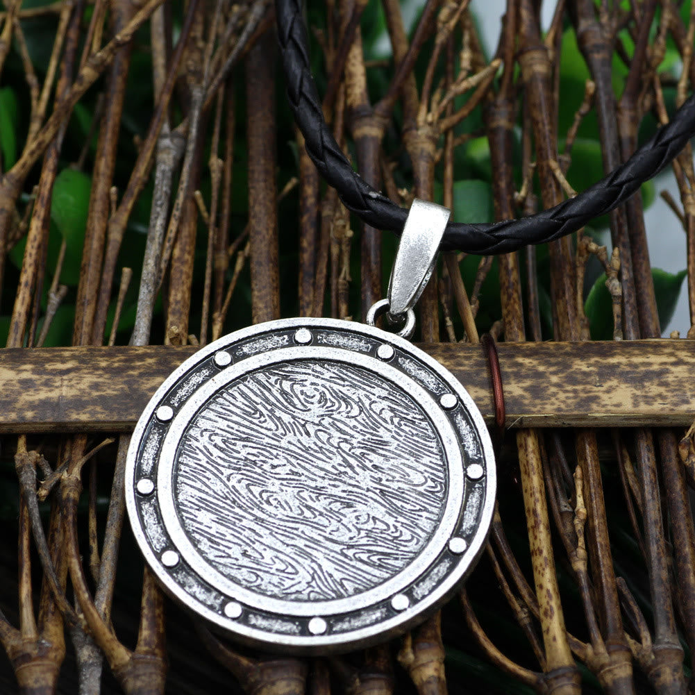 WorldNorse Vegvisir Rune Runde Halskette