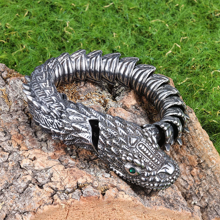 WorldNordisches Wikinger-Armband mit Schlangendesign