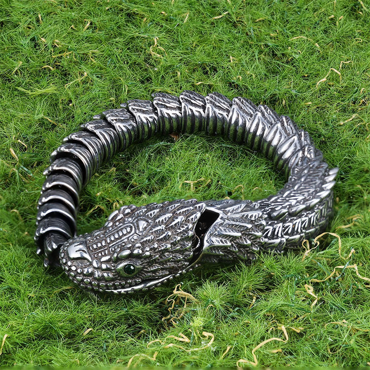WorldNordisches Wikinger-Armband mit Schlangendesign