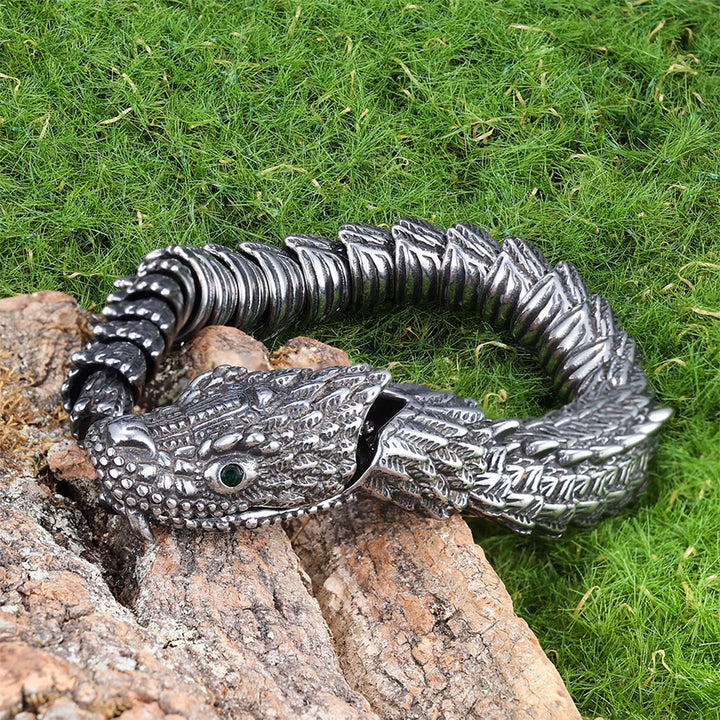 WorldNordisches Wikinger-Armband mit Schlangendesign