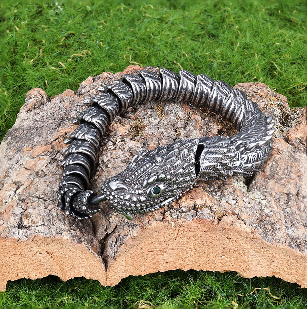 WorldNordisches Wikinger-Armband mit Schlangendesign
