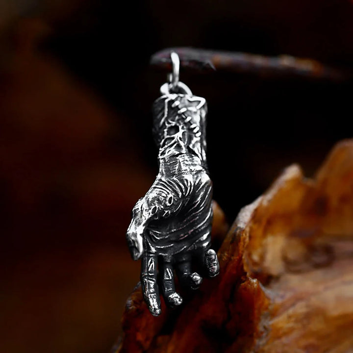 WorldNorse Totenkopf Handknochen Halskette