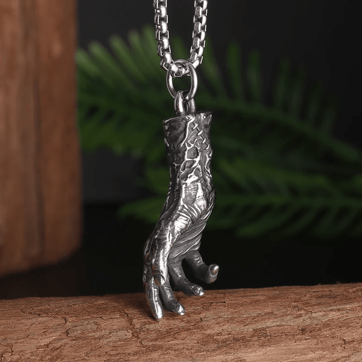 WorldNorse Totenkopf Handknochen Halskette