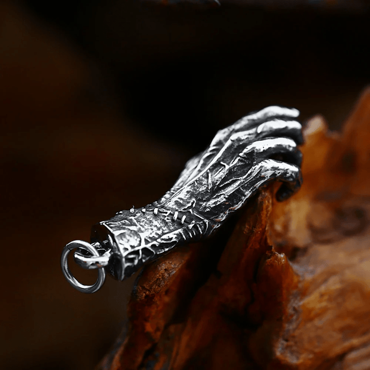 WorldNorse Totenkopf Handknochen Halskette