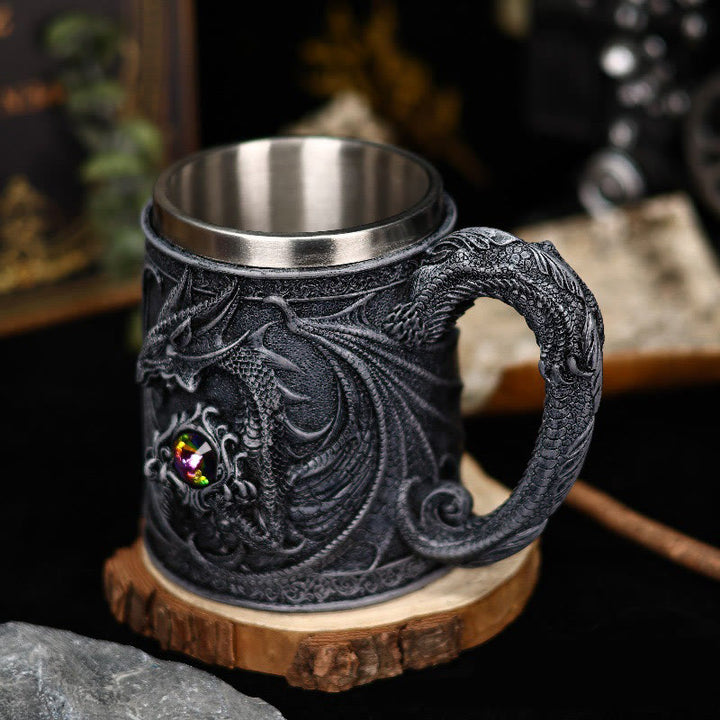 WorldNorse Mittelalterlicher nordischer Fliegendrache-Becher
