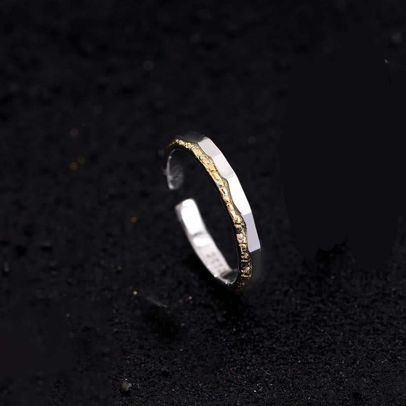 WorldNorse Gravur Zweifarbiger Ring