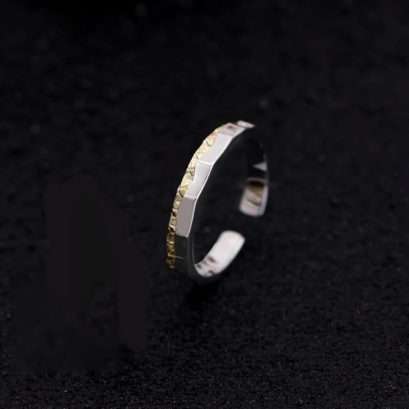 WorldNorse Gravur Zweifarbiger Ring