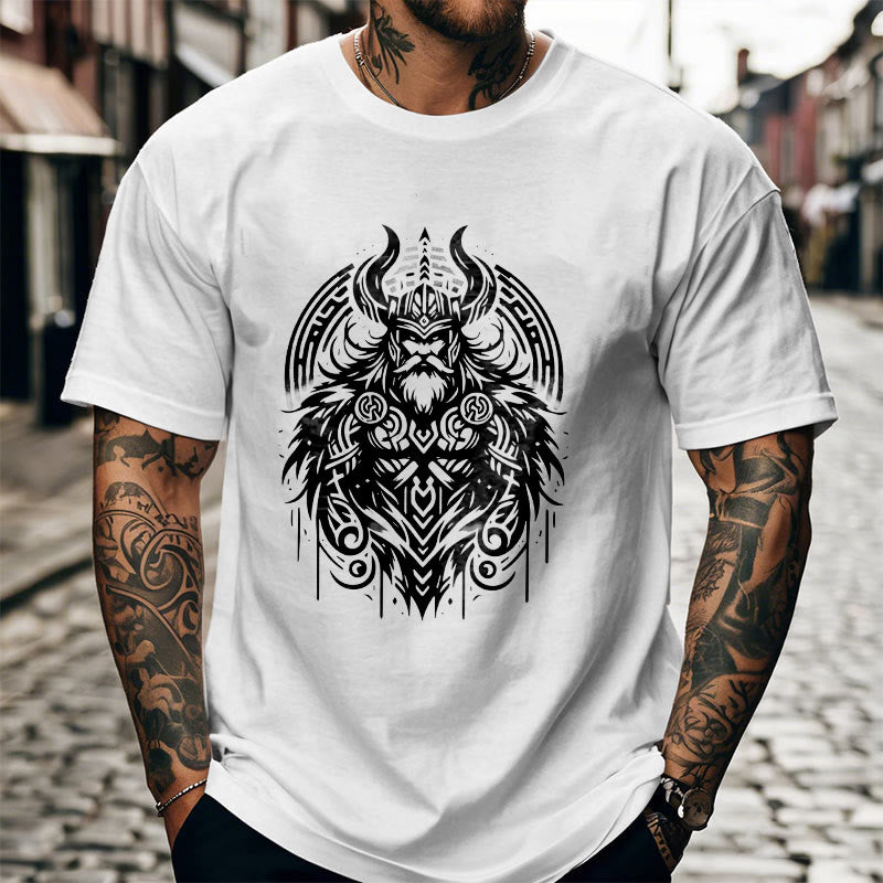 WorldNorse T-Shirt im Wikinger-Stil mit Odin-Krieger