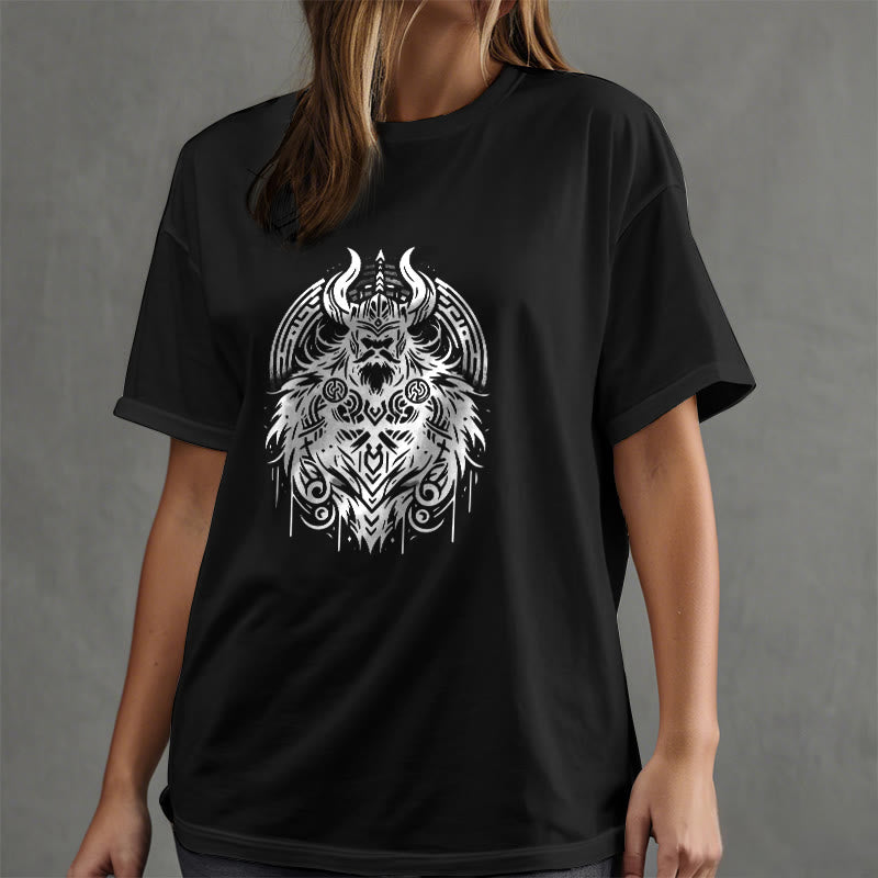 WorldNorse T-Shirt im Wikinger-Stil mit Odin-Krieger