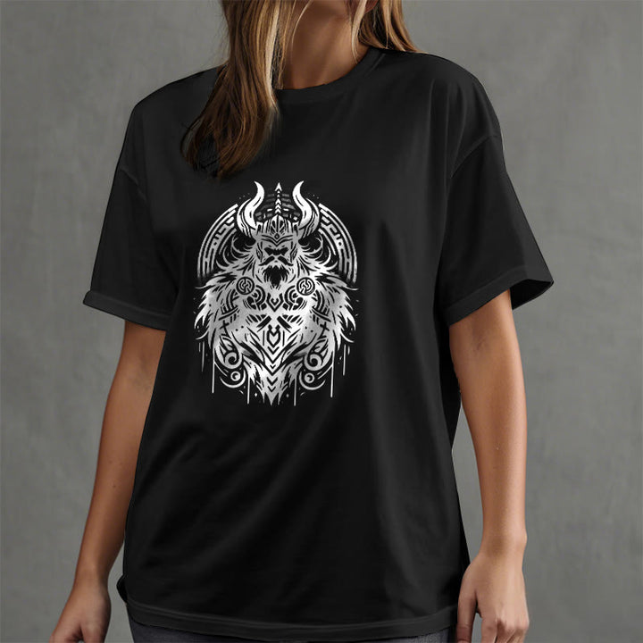 WorldNorse T-Shirt im Wikinger-Stil mit Odin-Krieger