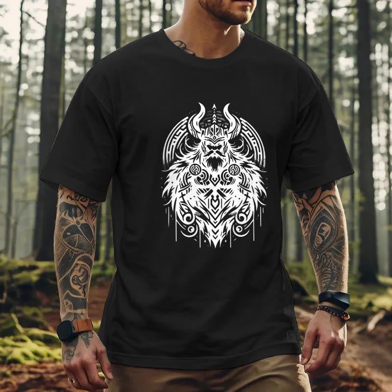 WorldNorse T-Shirt im Wikinger-Stil mit Odin-Krieger