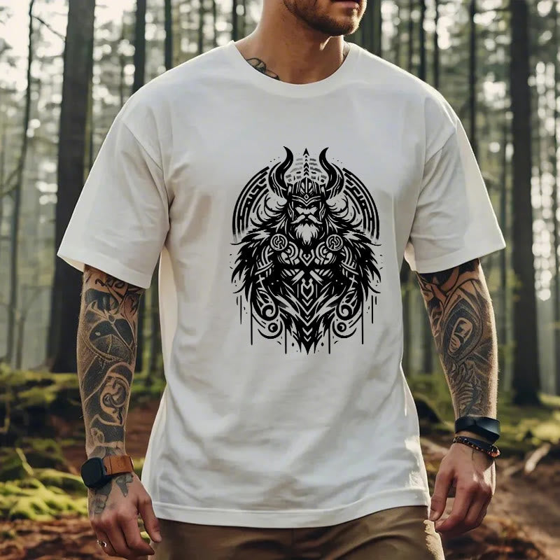 WorldNorse T-Shirt im Wikinger-Stil mit Odin-Krieger