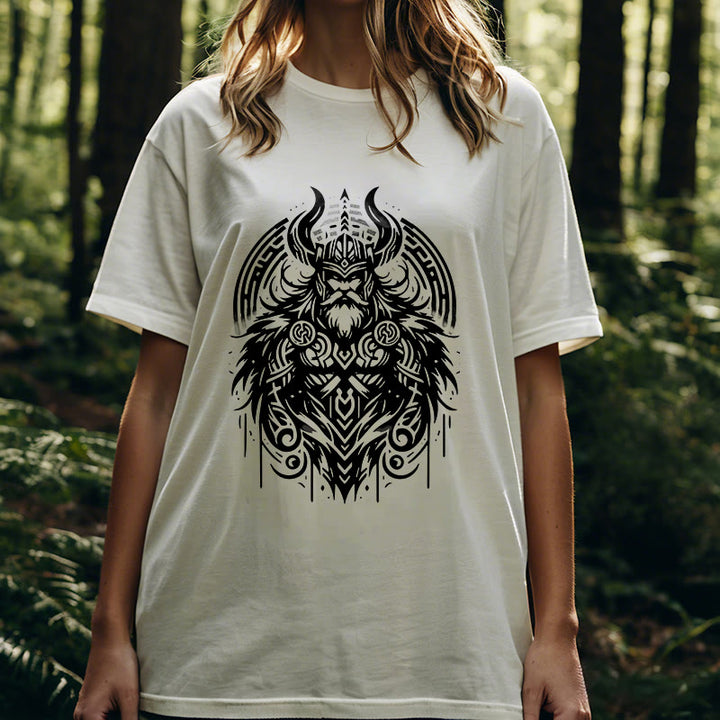 WorldNorse T-Shirt im Wikinger-Stil mit Odin-Krieger