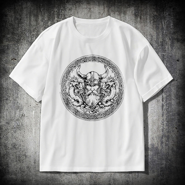 Odin T-Shirt mit Keltischer Knoten, nordisch, Gott des Nordens - Weiß - 2XL - image 9