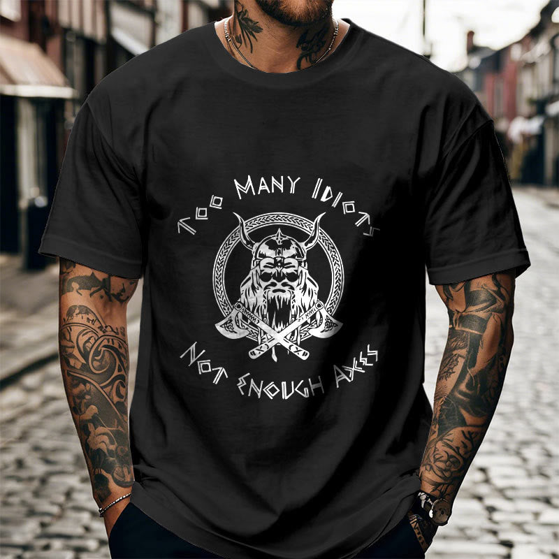 WorldNorse Viking Rune mit Krieger Axt T-shirt