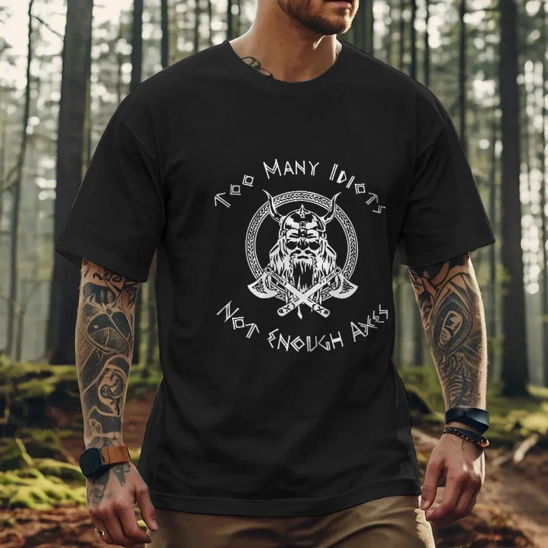 WorldNorse Viking Rune mit Krieger Axt T-shirt