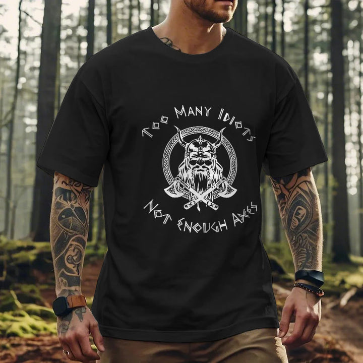WorldNorse Viking Rune mit Krieger Axt T-shirt
