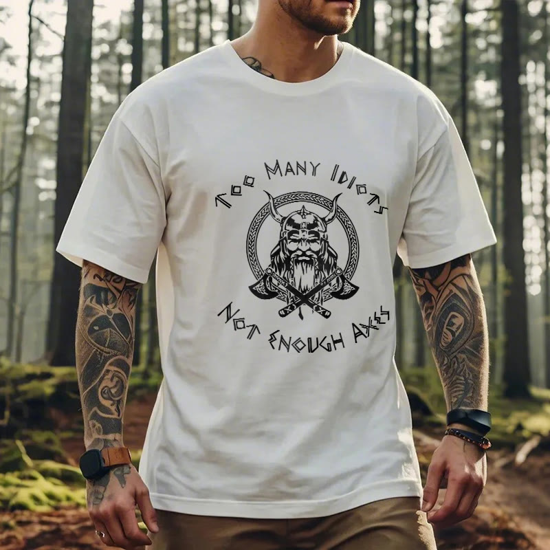 WorldNorse Viking Rune mit Krieger Axt T-shirt