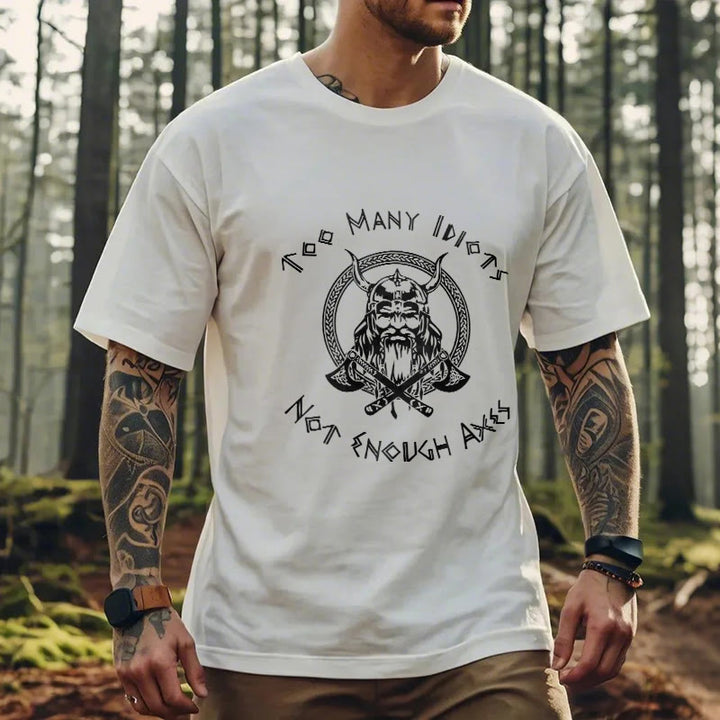 WorldNorse Viking Rune mit Krieger Axt T-shirt