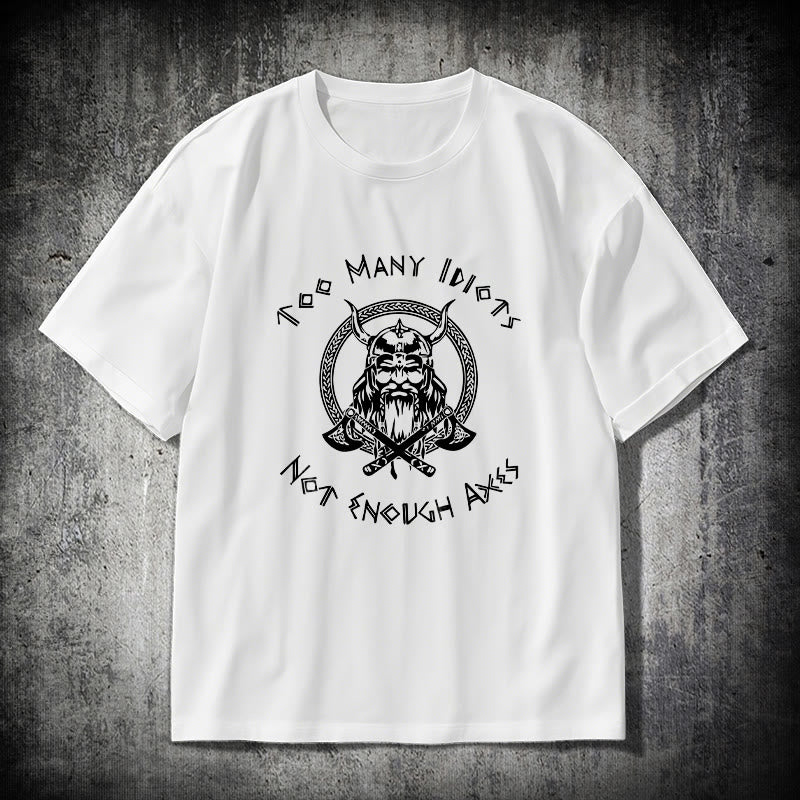 WorldNorse Viking Rune mit Krieger Axt T-shirt - Weiß - 2XL - image 9