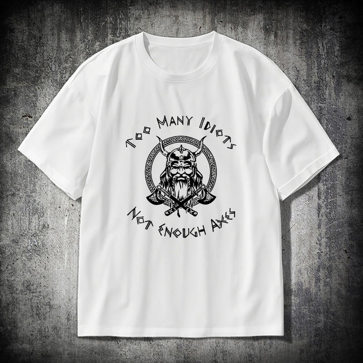 WorldNorse Viking Rune mit Krieger Axt T-shirt - Weiß - 2XL - image 9