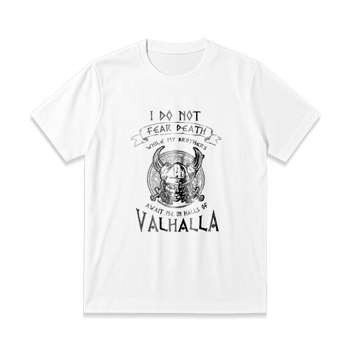 WorldNorse – Valhalla – T-Shirt mit Aufdruck „Fürchte den Tod nicht“