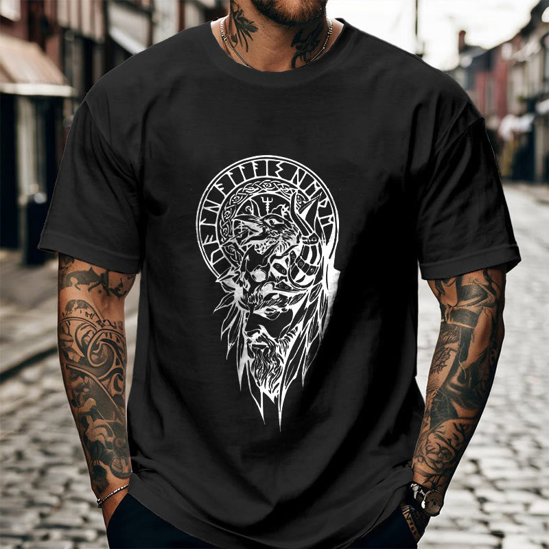WorldNorse Vegvisir Wolve Keltisches T-Shirt - image 5