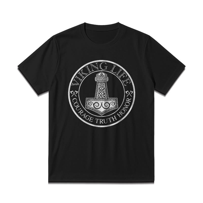 WorldNorse Viking Honor Thors Hammer T-Shirt - image 2