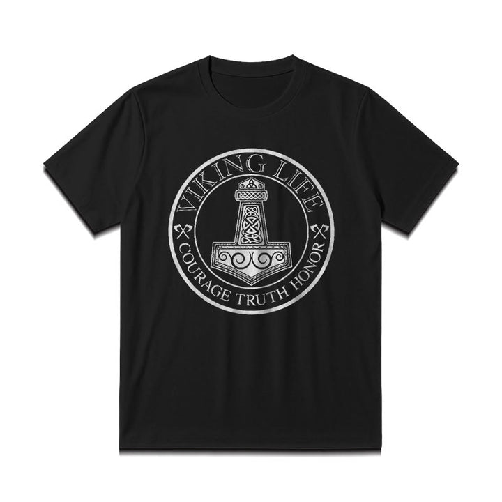 WorldNorse Viking Honor Thors Hammer T-Shirt - image 2