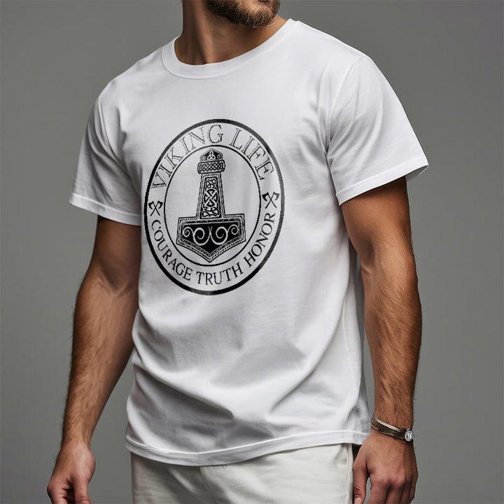 WorldNorse Viking Honor Thors Hammer T-Shirt - image 12