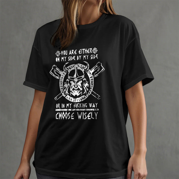 WorldNorse Vikings Rune Odin Symbol Axt T-shirt