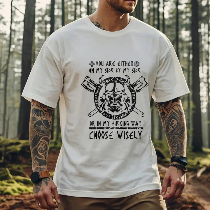 WorldNorse Vikings Rune Odin Symbol Axt T-shirt
