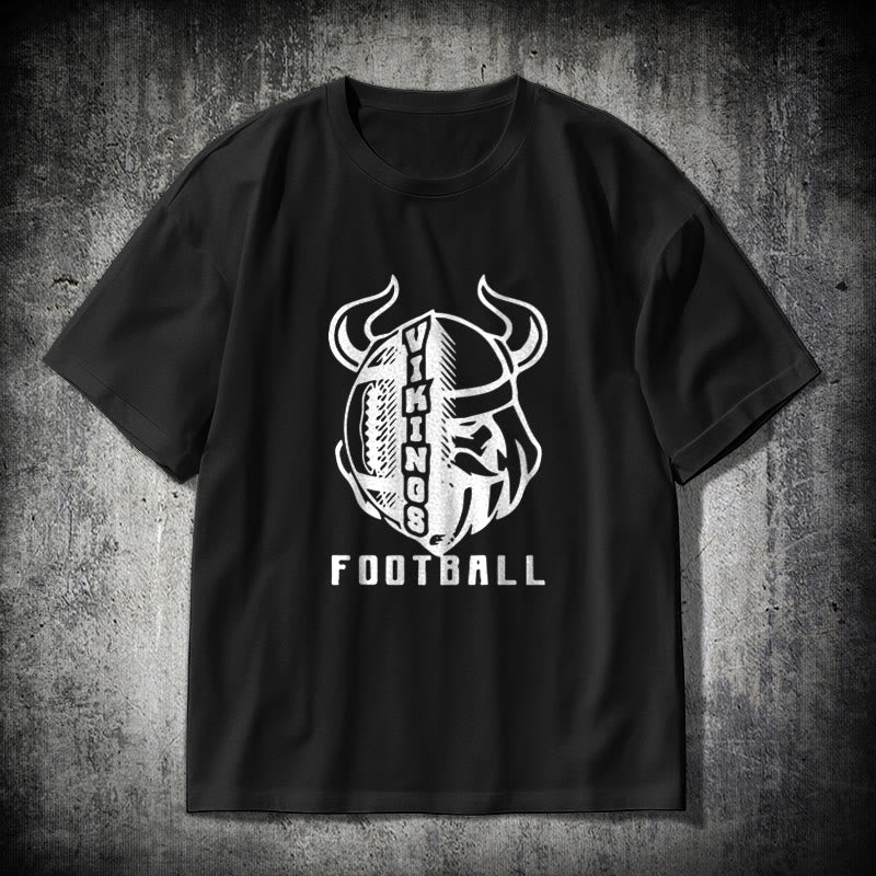 WorldNorse Vikings Fußball-Imperium T-Shirt - Schwarz - 2XL - image 0