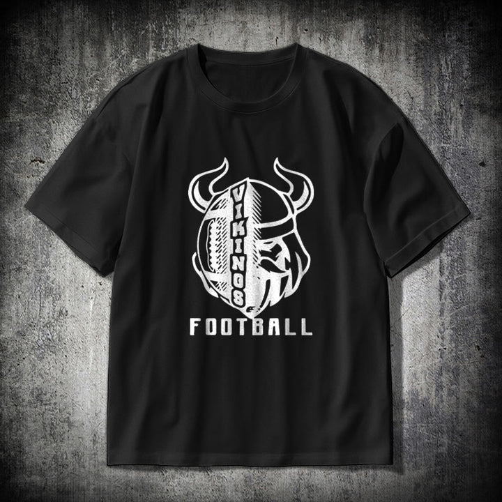 WorldNorse Vikings Fußball-Imperium T-Shirt - Schwarz - 2XL - image 0