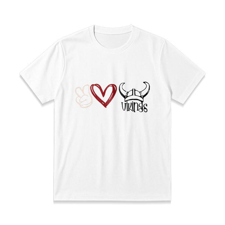 WorldNorse T-Shirt mit nordischem Wikinger-Herz-Design von