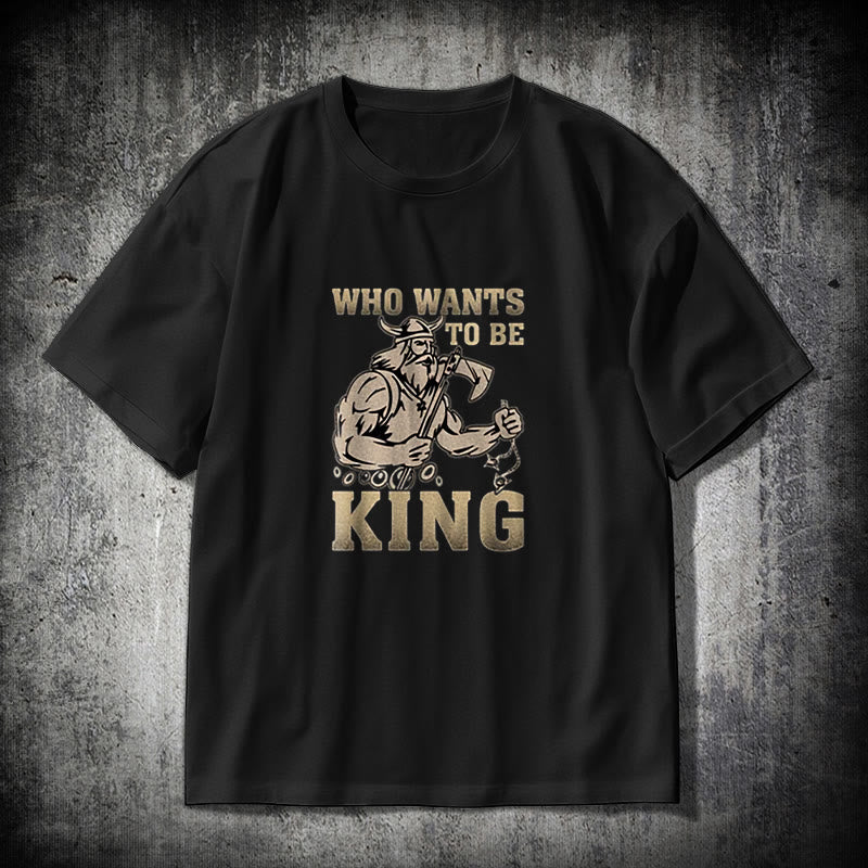 WorldNorse Wikinger König der Krieger T-Shirt - Schwarz - 2XL - image 0