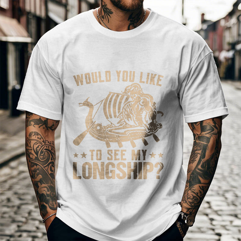 WorldNorse Mein Langschiff Wikinger Leben T-shirt