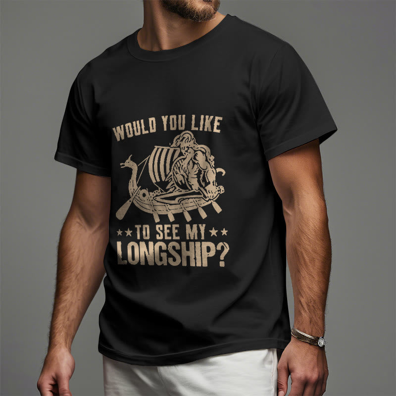 WorldNorse Mein Langschiff Wikinger Leben T-shirt