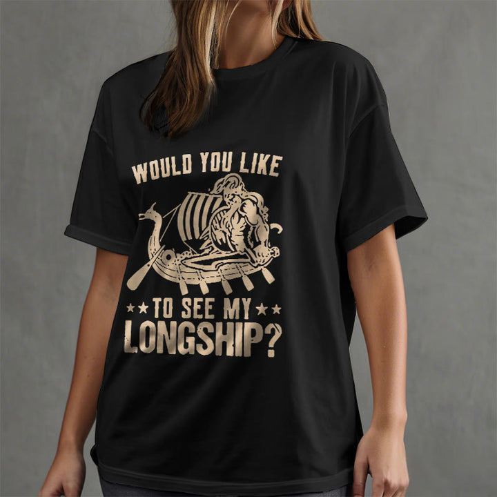 WorldNorse Mein Langschiff Wikinger Leben T-shirt
