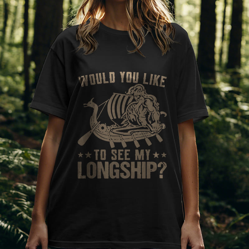WorldNorse Mein Langschiff Wikinger Leben T-shirt