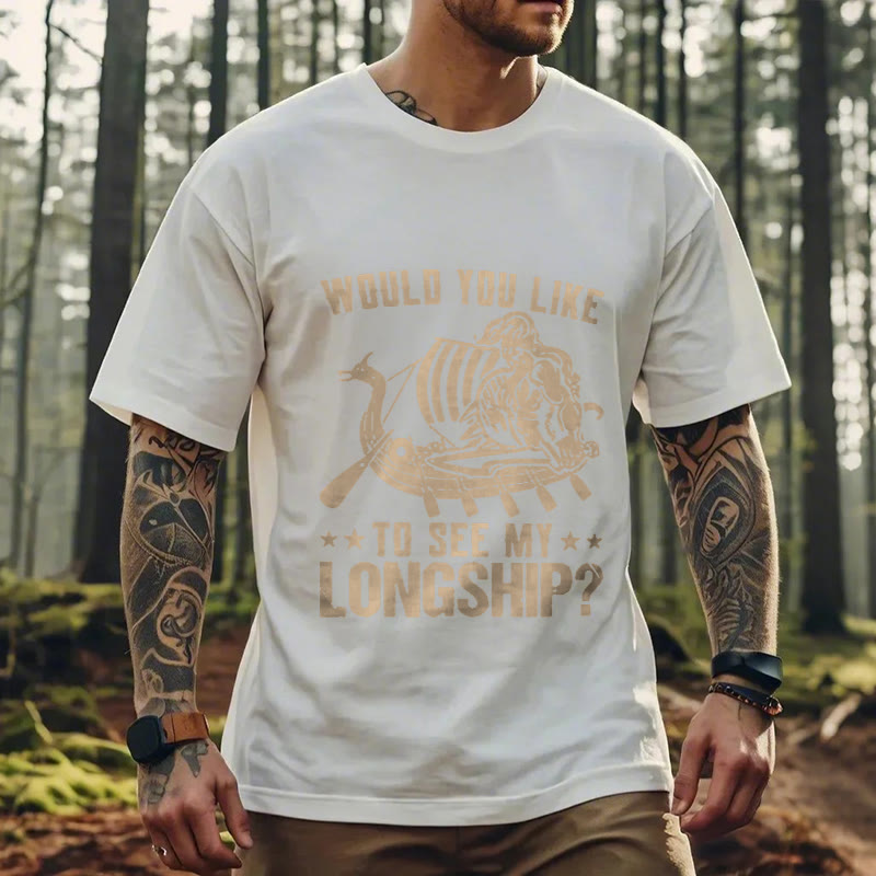 WorldNorse Mein Langschiff Wikinger Leben T-shirt