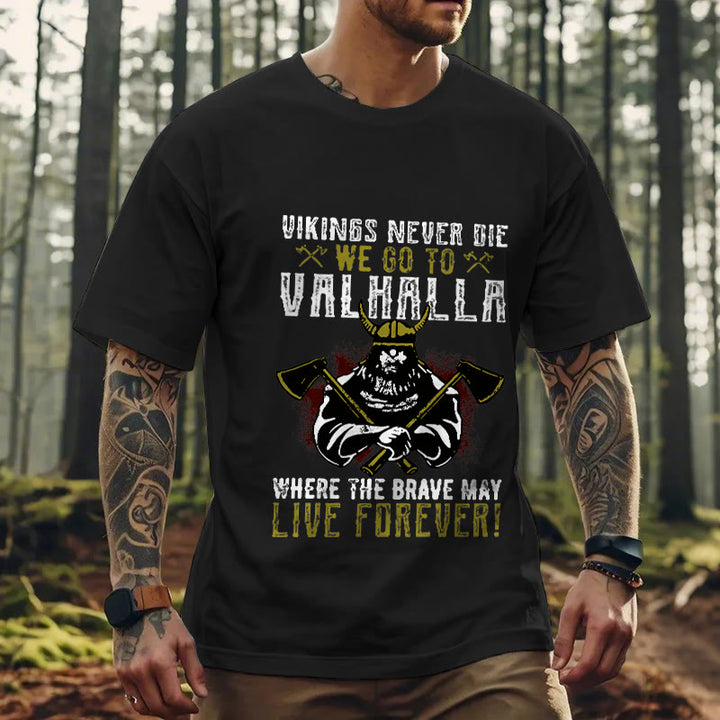 WorldNorse Never Die Valhalla T-Shirt