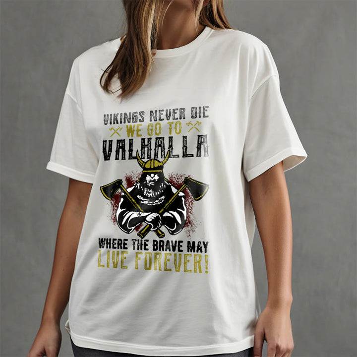 WorldNorse Never Die Valhalla T-Shirt - image 15