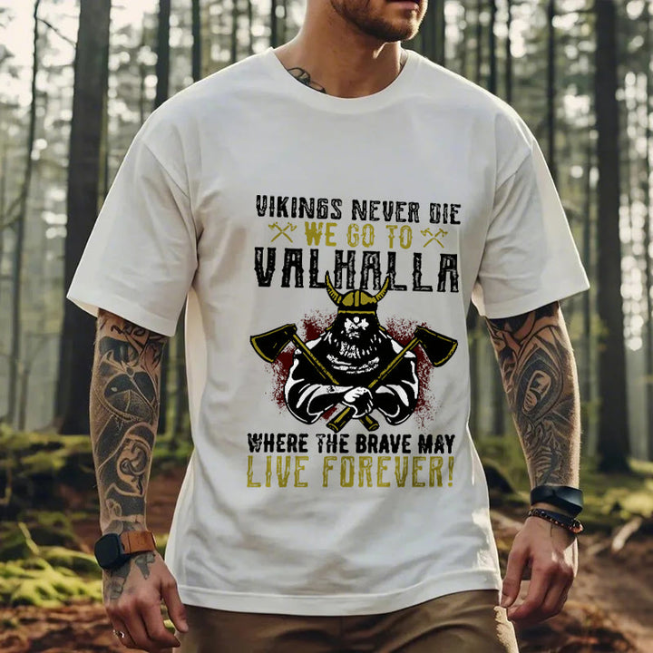 WorldNorse Never Die Valhalla T-Shirt - image 13
