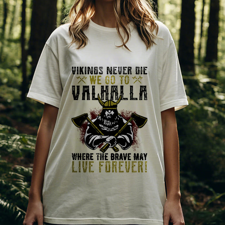WorldNorse Never Die Valhalla T-Shirt - image 16