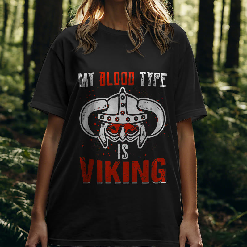 WorldNorse T-Shirt mit Aufschrift „Blooded In Battle Soul“